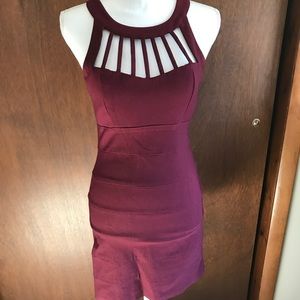 Burgundy dress